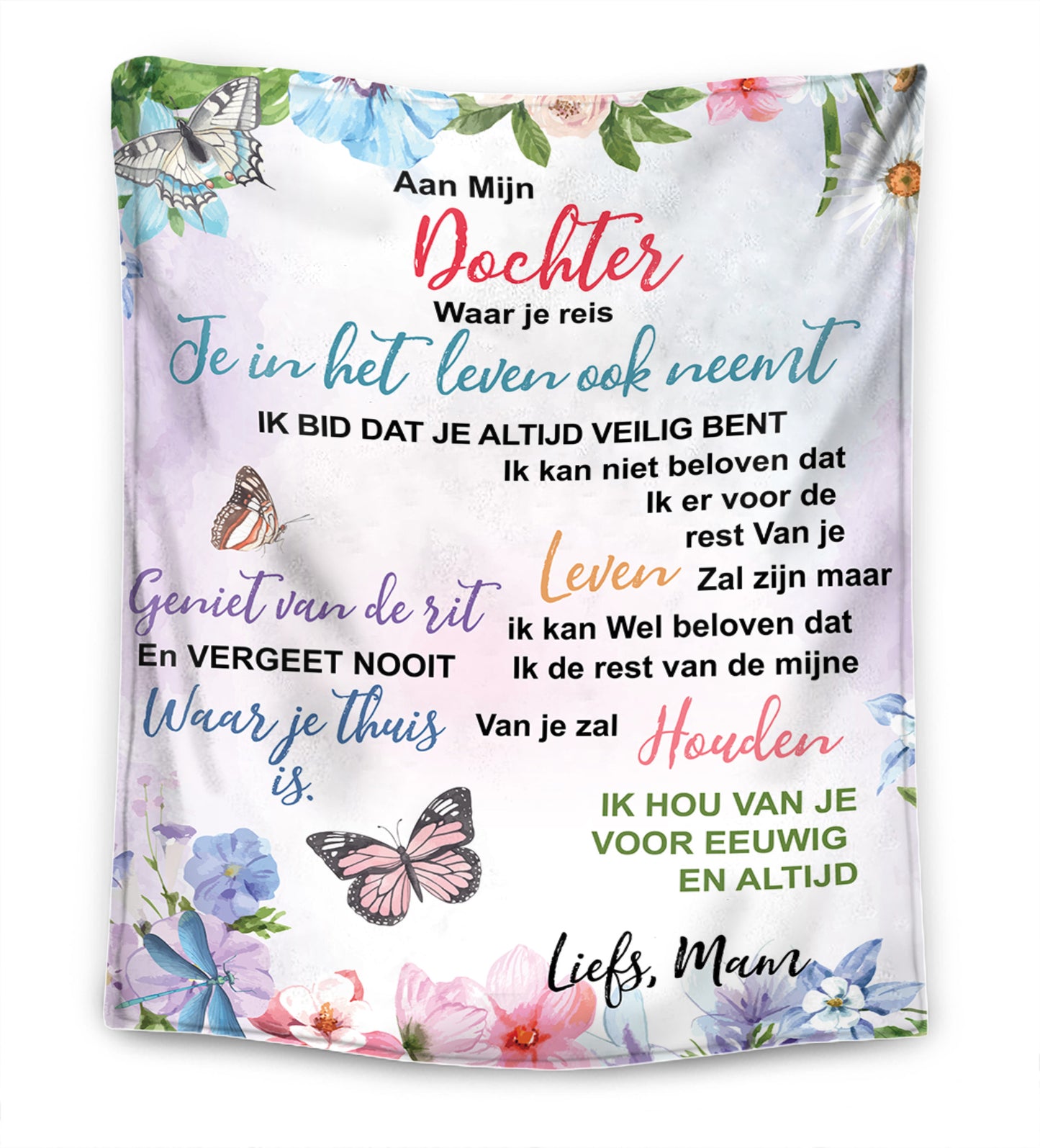 Aan mijn dochter – Premium Deken™