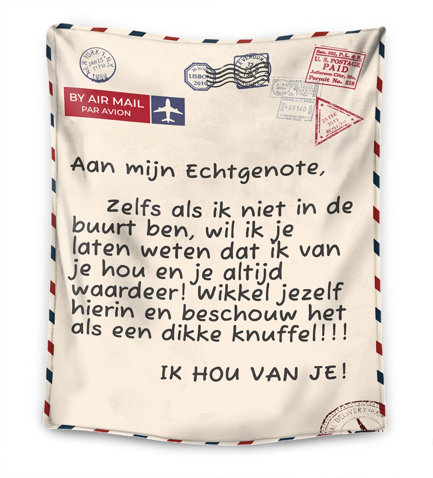 Voor mijn man / vrouw - Premium Deken™ Ver.3