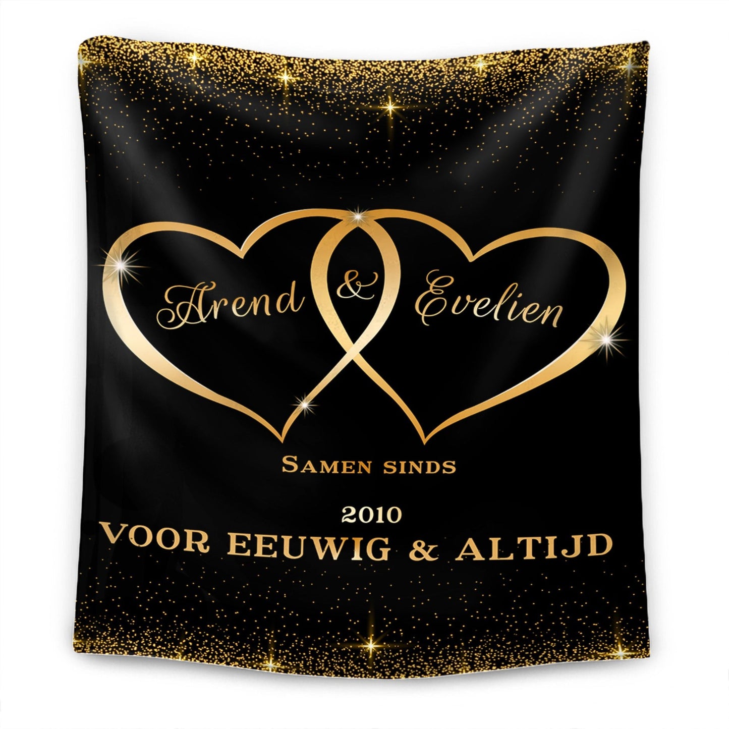 Voor degene die mijn hart vasthoudt - Gepersonaliseerde Premium Deken™