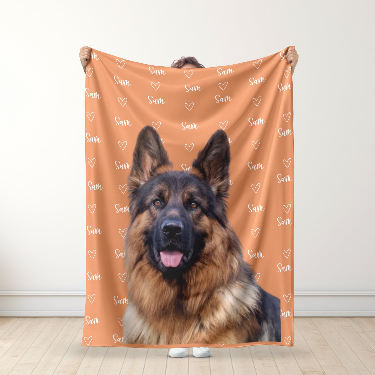 Gepersonaliseerd Naam & Fotodeken - Cadeau voor Huisdiereigenaren - Gepersonaliseerd Deken