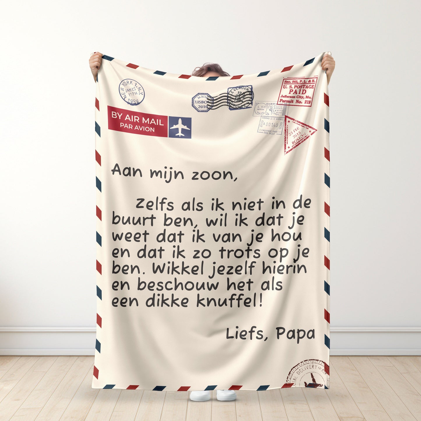 Vader - Voor mijn dochter / Voor mijn zoon - premium deken ™ Ver. 3
