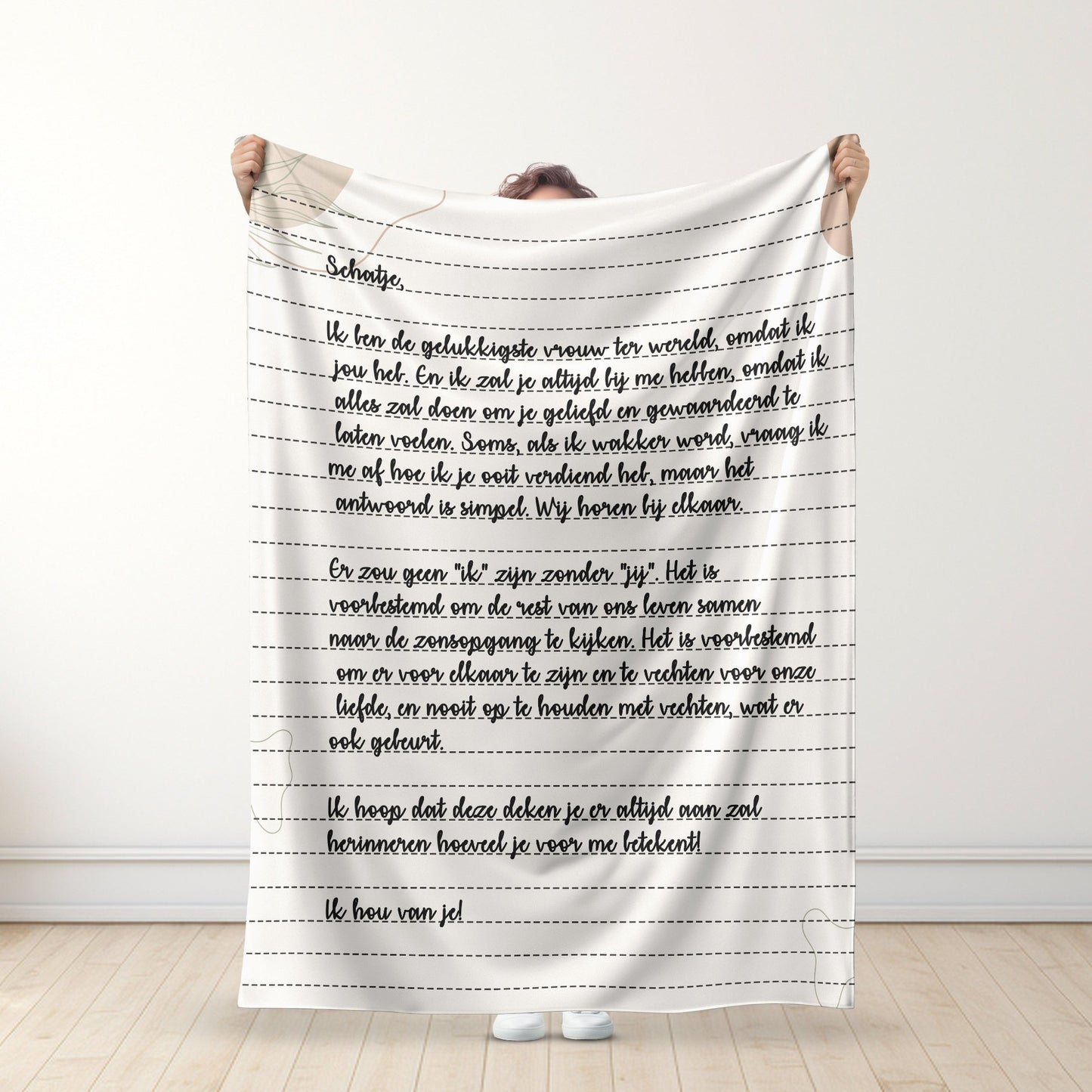 Gepersonaliseerde Deken Met Handgeschreven Letters™