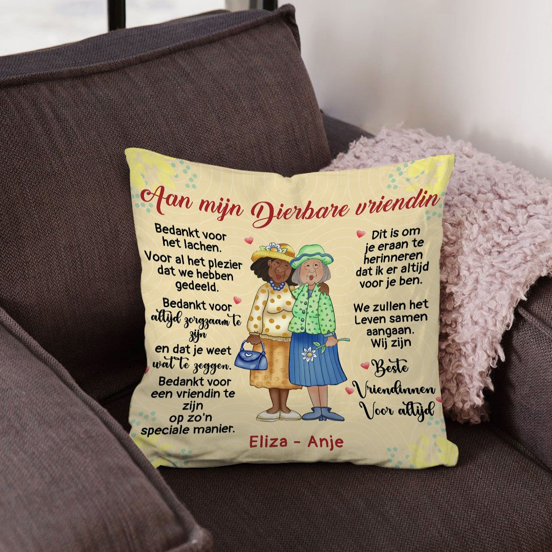 Voor mijn dierbare vriendin - Gepersonaliseerd Premium Kussen™