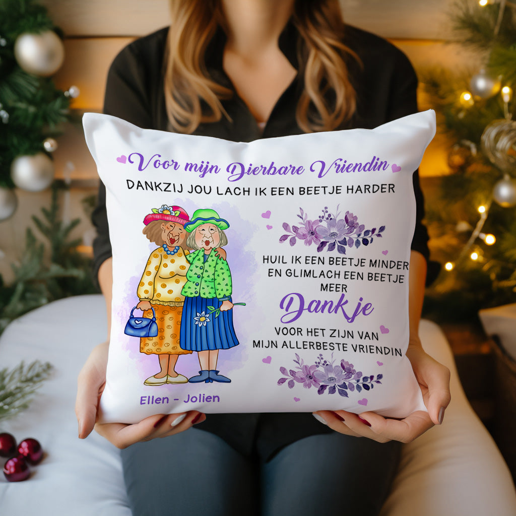 Voor mijn dierbare vriendin - Gepersonaliseerd Premium Kussen™ Ver.2