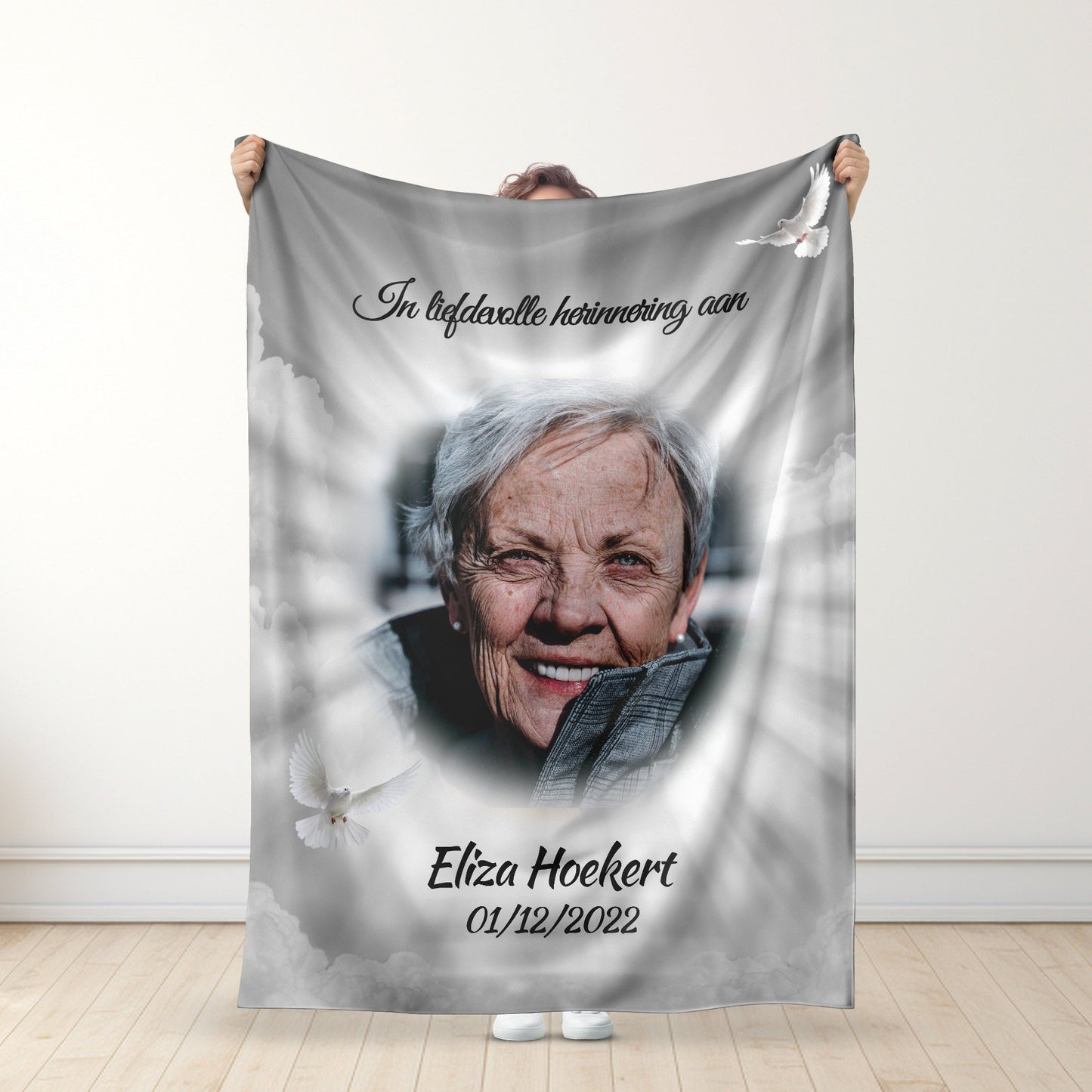 Voor een geliefde in de Hemel - Gepersonaliseerde Premium Deken ™