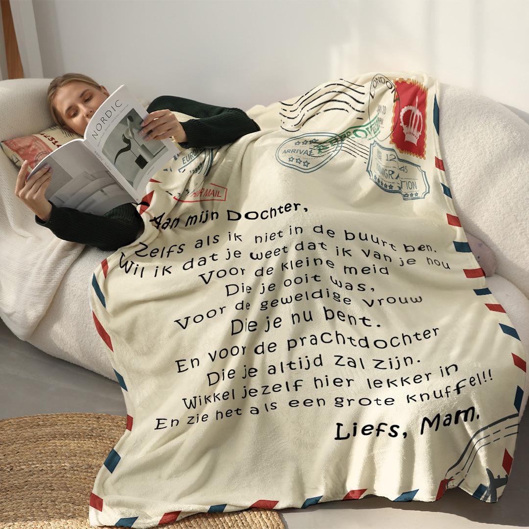 Moeder - Aan mijn dochter/zoon - Premium deken™ Ver. 2