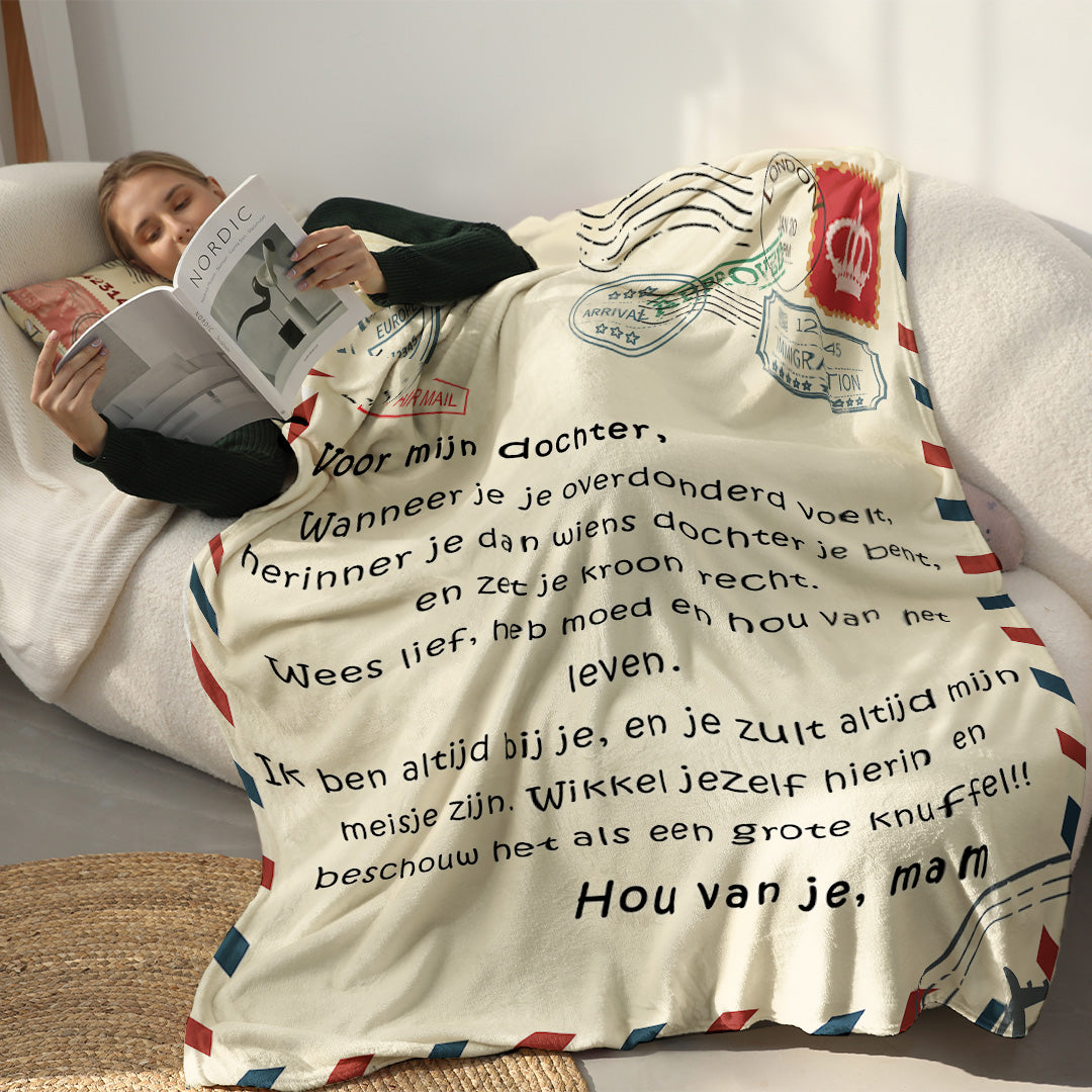 Aan mijn dochter/zoon - Gepersonaliseerde premium deken™