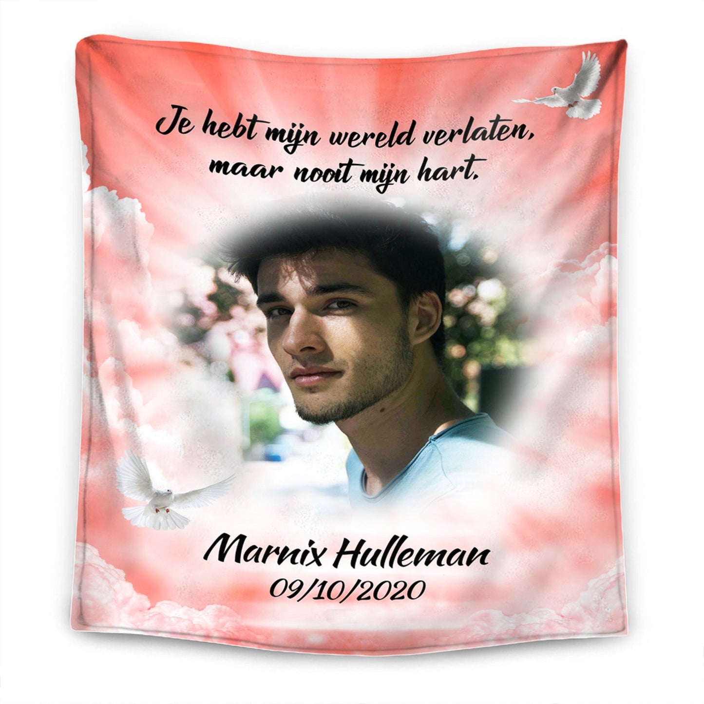 Voor een geliefde in de Hemel - Gepersonaliseerde Premium Deken ™