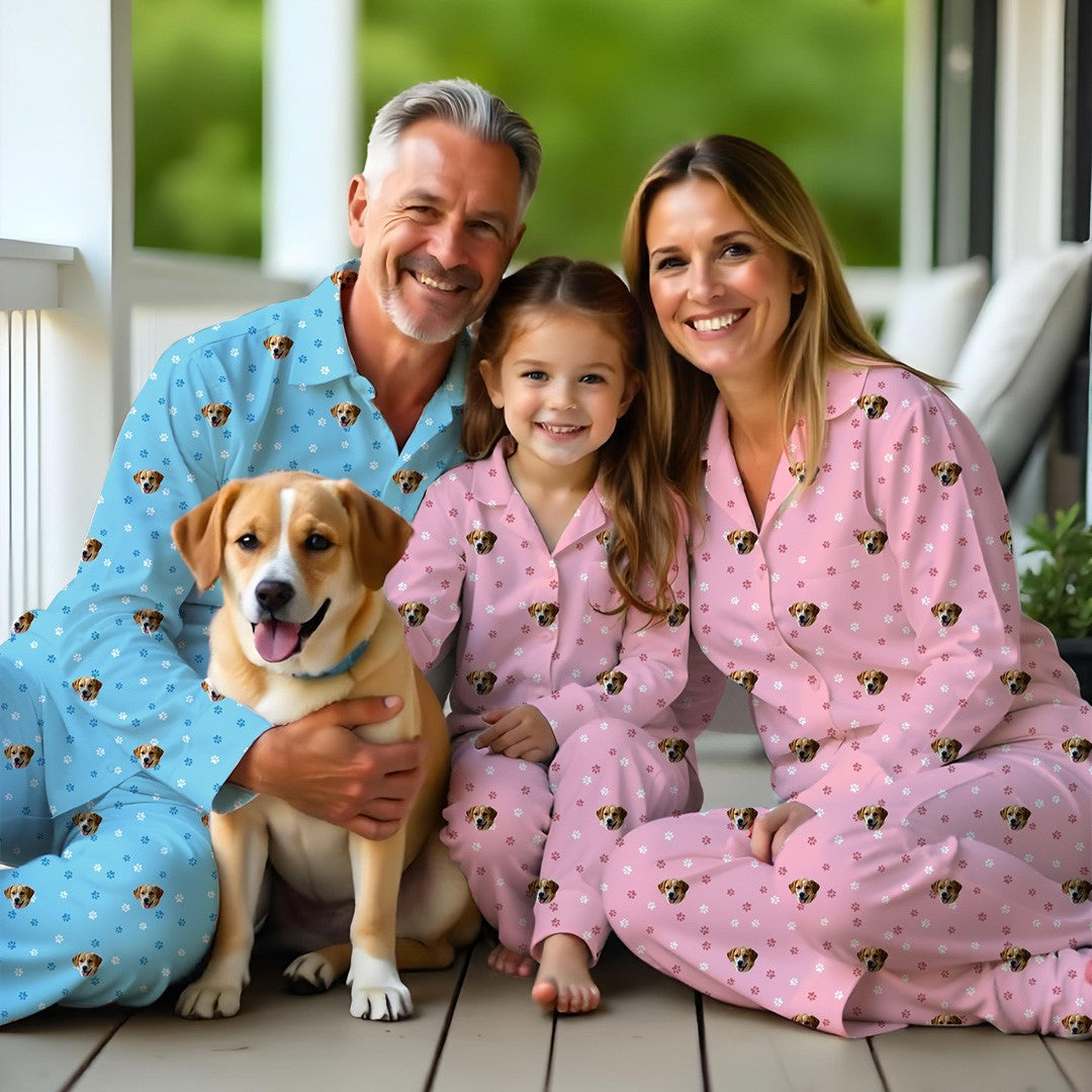 Gepersonaliseerde Pyjama’s Met Huisdierengezicht Voor Volwassenen & Kinderen – Het Perfecte Cadeau Voor Dierenliefhebbers