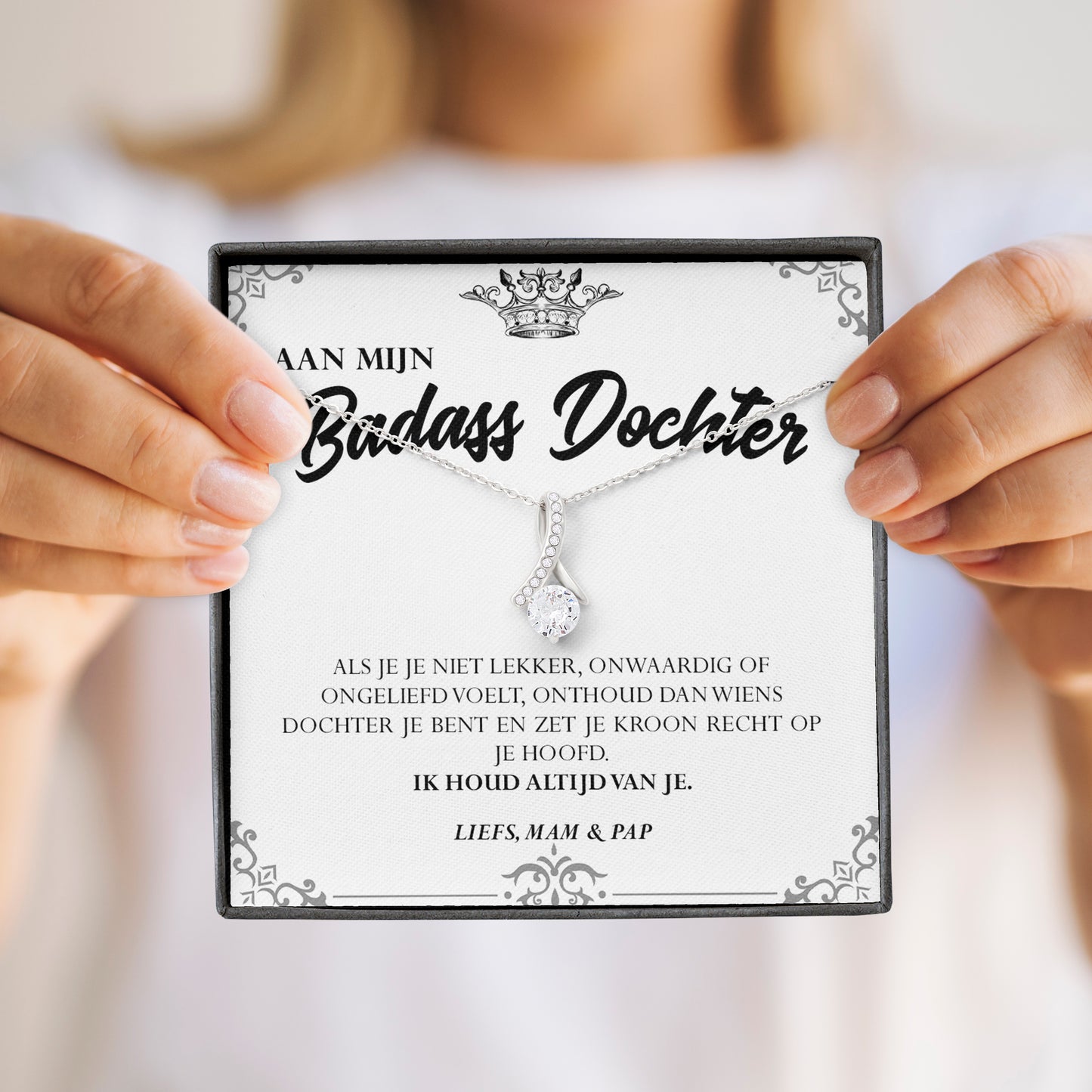 Aan mijn Badass Dochter - Alluring Beauty™ Ketting
