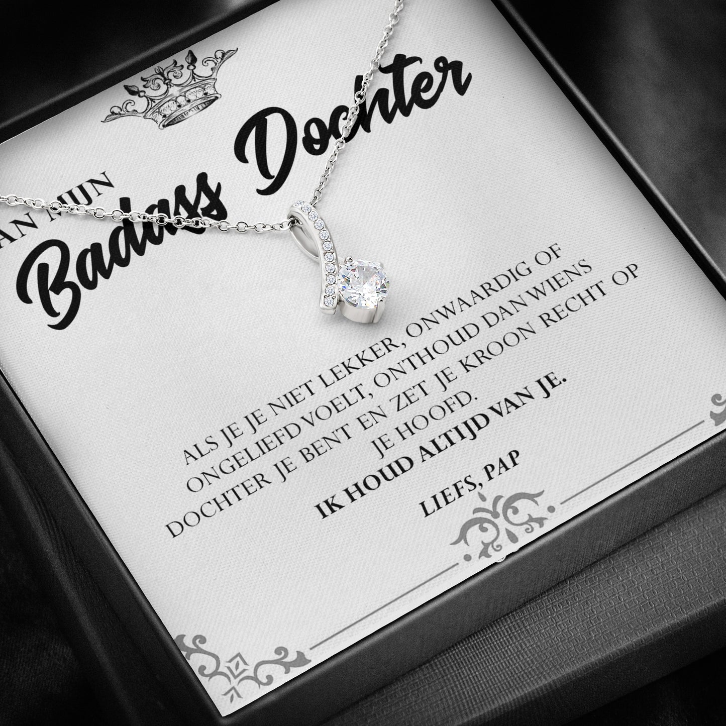 Aan mijn Badass Dochter - Alluring Beauty™ Ketting