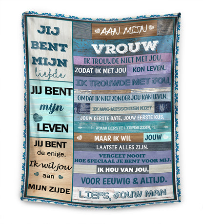 Je bent mijn alles - Voor Mijn Man / Vrouw - Premium Deken ™