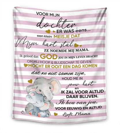 Ik hou voor altijd van je - Moeder - Aan Mijn Dochter/Zoon - Premium Deken™