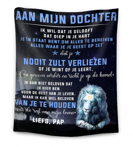 Geloof in jouw Hart - Van vader aan dochter/zoon Premium Deken™