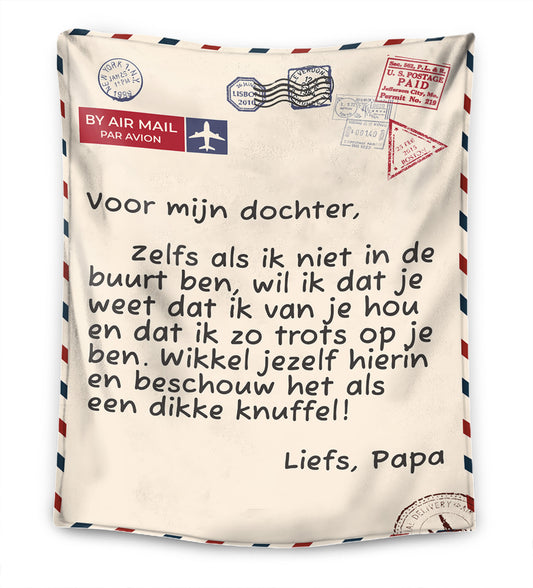 Vader - Voor mijn dochter / Voor mijn zoon - premium deken ™ Ver. 3