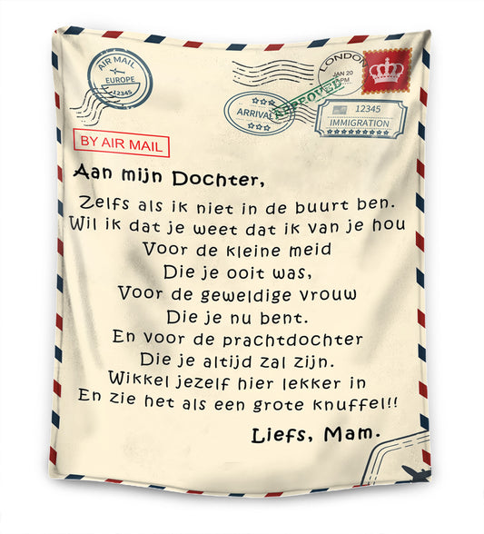 Moeder - Aan mijn dochter/zoon - Premium deken™ Ver. 2