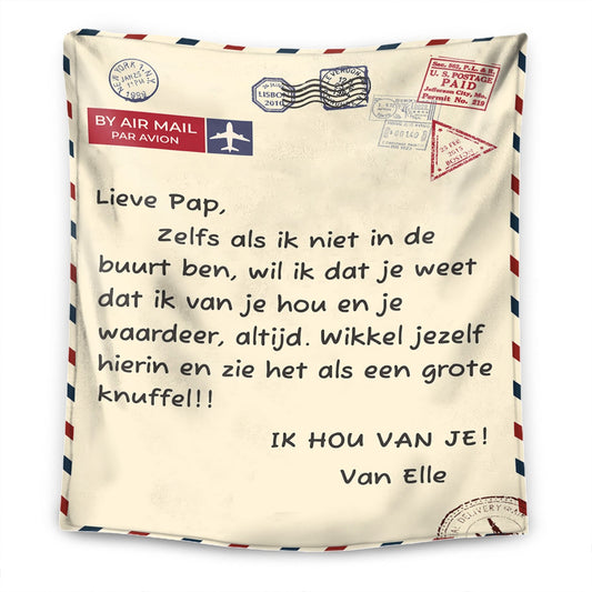 Voor mijn moeder/vader - gepersonaliseerde premium deken™ Ver 3