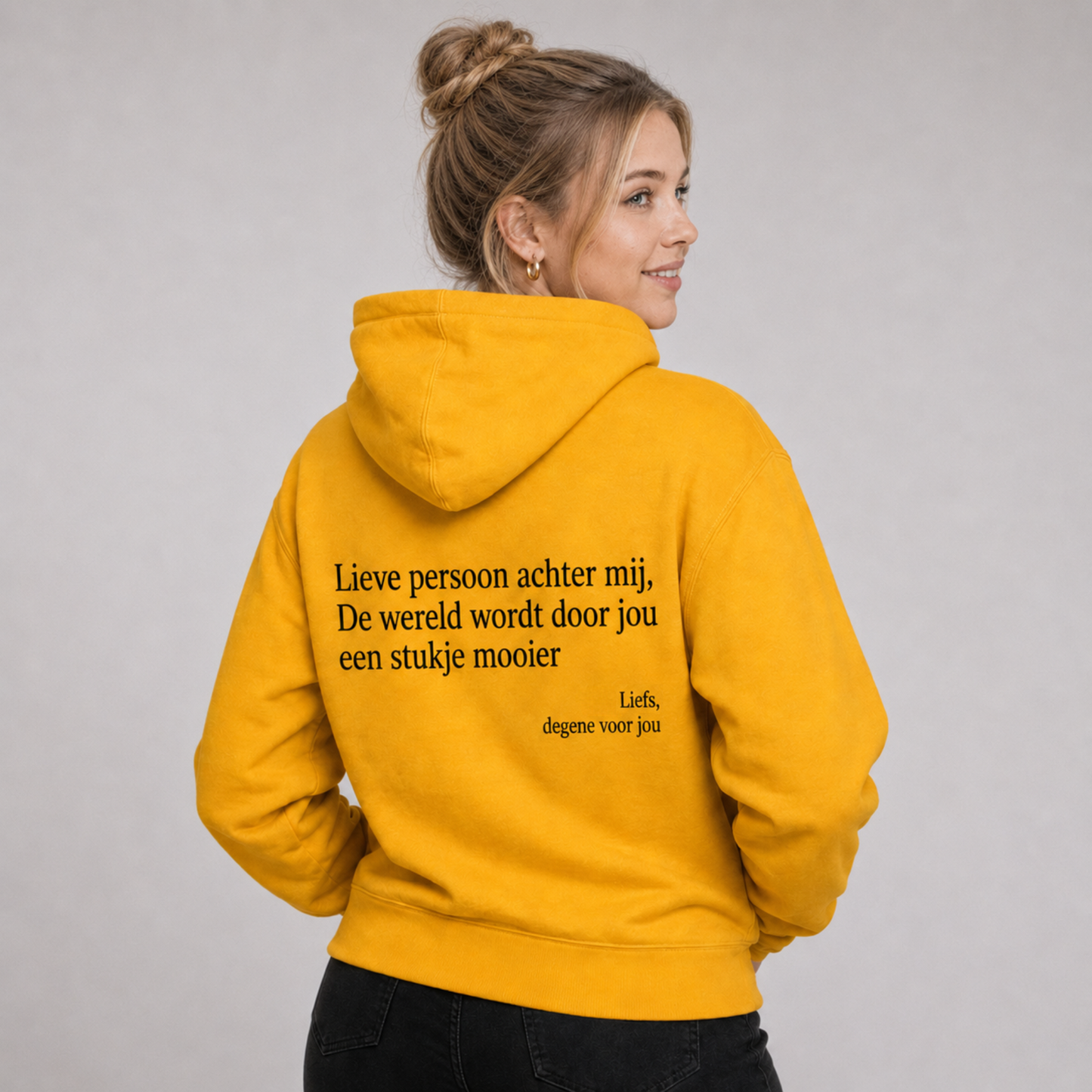 Je bent genoeg Hoodie met rits