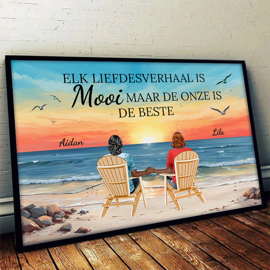 Jij en ik wij kunnen dit aan- Cadeaus voor  koppels - Gepersonaliseerde  Poster