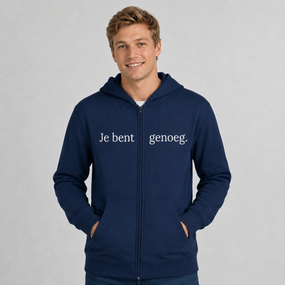 Je bent genoeg Hoodie met rits