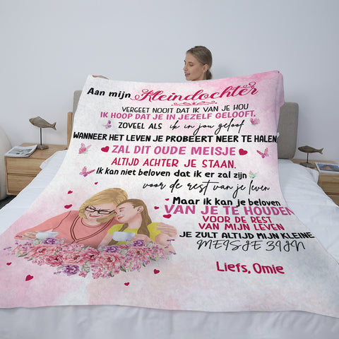 Pure Liefde - Oma - voor kleindochter / kleinzoon Premium deken
